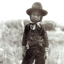 Vintage Photo Reproduction Young Crow boy, 1910, photo by Richard Throssel - $11.88