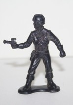 Galaxy Laser Team 2.25&quot; Black Space Patrol PVC Figure 1978 Tim Mee Toys ... - £2.36 GBP