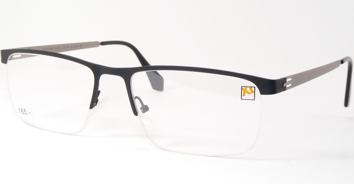XL Par C-ZONE U6501 90 Noir Mat / Argent Lunettes Uniques 63-20-150mm - $115.70