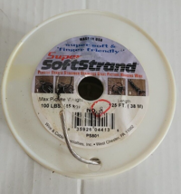 Soft Strand Picture Hanging Wire No 8. 100 Pound Weight Max Cable Plasti... - $19.99