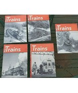 Lot of 5 Trains Magazine - 1951 - Feb, March, April, June, September - £18.05 GBP