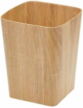 mDesign Square Trash Can--Wood Print - £15.97 GBP
