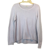 Madewell Womens Sweater Size Large Lavender Cotton Blend Knit Pullover - $22.97