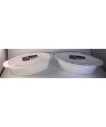 2pcs Surefresh 6.625 Cup Microwavable Casserole Oval Plastic Container &amp;... - £7.69 GBP