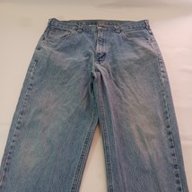 Carhartt Men's Jeans B17-STW Relaxed Fit Blue Cotton Denim Work Size 36X32 image 11