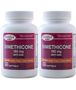 Simethicone 180 Mg 360 Softgels Anti-Gas GLUTEN FREE Generic for Phazyme... - £41.41 GBP