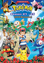 DVD Pokemon Complete Series Season 21-25 Ep 1 - 245 END English Dubbed (USA Vers - £60.93 GBP
