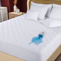 The Waterproof Queen Mattress Protector From Utopia Bedding Is Quilted And - £30.86 GBP