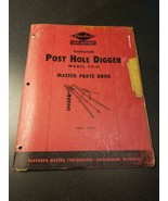 1952 Original Ford Dearborn Post Hole Digger Master Parts Book Model 22-11 - $372.54 MXN