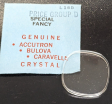 Genuine NEW Bulova Fancy Replacement Watch Crystal Part# L165 - €11,05 EUR