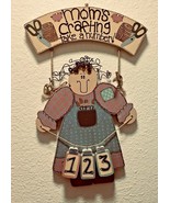 Americana craft room wall decor plaque &quot;Mom&#39;s crafting take a number&quot; - £9.28 GBP