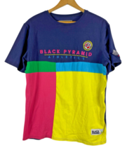 Black Pyramid Athletics T Shirt Embroidered Colorblock Knit Mens Size Me... - $23.57