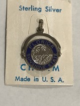 Vintage Sterling Silver Enamel Florida Sunshine State Travel Spinner Charm - £15.89 GBP