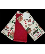 3 Cynthia Rowley Christmas African American Elves Santas Snowmen Kitchen... - $31.54 CAD
