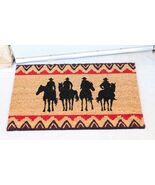 Wild Western Cowboys Horse Riders Coir Coconut Fiber Floor Mat Doormat 2... - €25,56 EUR