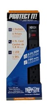 Tripp Lite TLP606B Protect It 6-Outlet Surge Protector (6ft Cord) - $8.60