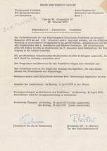 Dr Heinz Tiedermann Berlin German Biologist Chemist Hand Signed Letter - £11.78 GBP