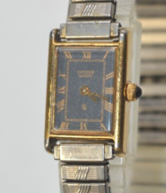 Vintage Citizen Tank Roman numeral Womens quartz watch 3220-945221 GUARANTEED - £19.40 GBP