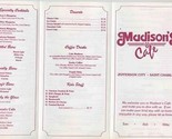 Madison&#39;s Cafe Menu Jefferson &amp; St Charles Missouri 1989 - £13.98 GBP