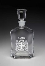 Langan Irish Coat of Arms Whiskey Decanter (Sand Etched) - £37.20 GBP