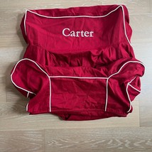 Pottery Barn Kids Red Anywhere Chair Slipcover Personalized Carter NEW - $49.99