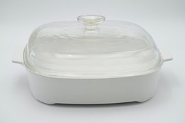 Vintage Corning Ware MW-A-10 Microwave Browning Dish Skillet w/ Pyrex Lid A-12-C - £31.01 GBP