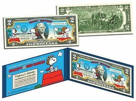 Usa $2 Dollar Bill P EAN Uts Snoopy Vs. Red Baron Legal Tender Certificated Mint - £14.83 GBP