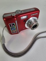 Samsung Digimax S730 7.2MP Digital Camera with 3x Optical Zoom (Red) - $24.75