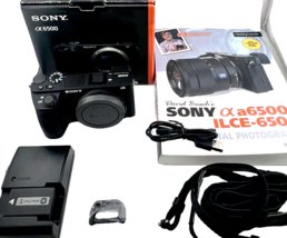 Sony Alpha a6500 Digital Camera Mirrorless WiFi UHD 4K Video 24.2MP IOB - $741.11