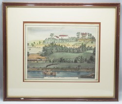 Aquatint Lithograph William Payne Homestead Monongahela River Near Pittsburgh - £341.29 GBP