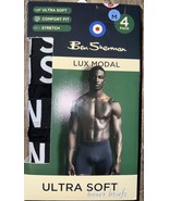 Ben Sherman ~ 4 Pair Mens Boxer Brief Underwear Modal Blend Black ~ M (3... - $31.68
