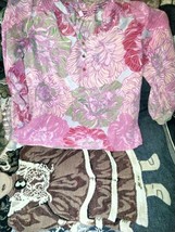 Lilly Pulitzer Elsa  Blouse Faded Out Color As Is  Sz Medium - £23.26 GBP