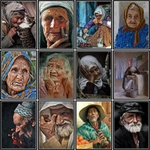 Paint By Numbers Kit Grandmother Figure Art DIY Oil Painting On Canvas f... - $18.69