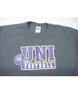 University of Northern Iowa UNI Panthers Football T-Shirt Gray XL Purple... - £7.39 GBP
