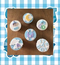 Adorable fondant baby shower cupcake toppers.  - £23.98 GBP
