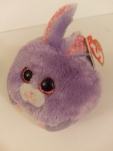 Ty Beanie Ballz Lilac The Purple Bunny 2014 5&quot; Tall Retired Mint With All Tags - £19.92 GBP