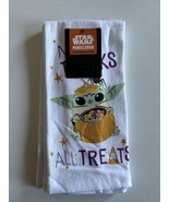 Star Wars Baby Yoda Halloween Kitchen Towel Set Grogu Treats Disney Mand... - $11.29