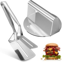 Smash Burger Press Kit, Burger Smasher For Griddle With Burger Spatula, Griddle  - £23.96 GBP
