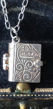 Antique Vintage Edwardian 1900-s Holy Bible  with Graver Inside on Modern Chain - £74.07 GBP