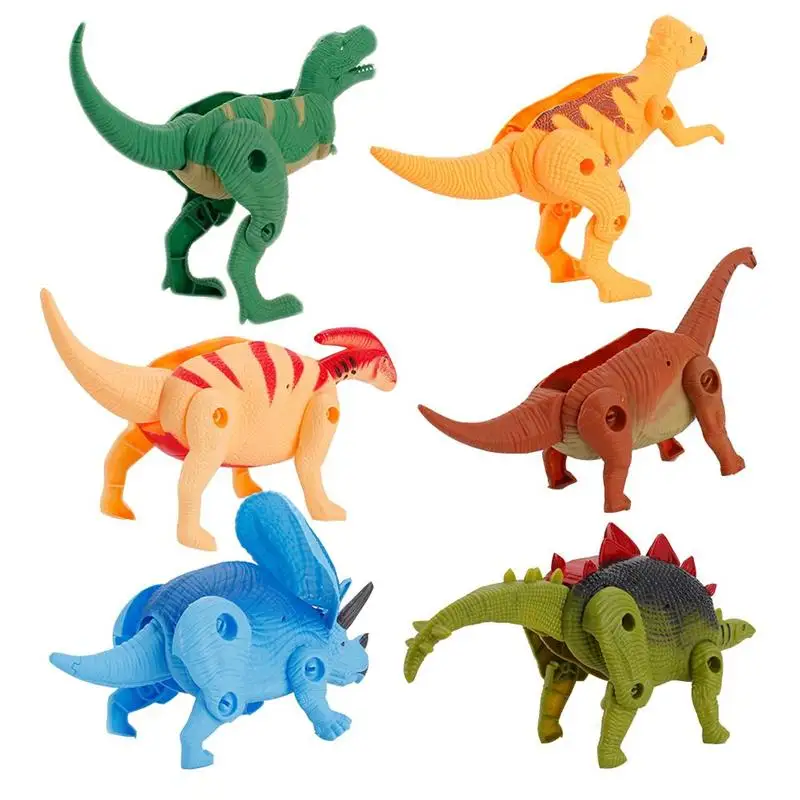 6PCS Imitation Transform Dinosaur Egg Toy Kids Puzzle Animal Model Toy(6 Styles) - £15.61 GBP