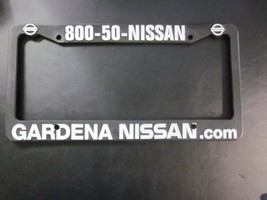 Gardena Nissan Dealership License Plate Frame California Plastic - $17.63