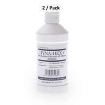 2 Pk Dyna-Hex 4 Antiseptic Skin Cleanser Liquid Dyna Hex CHG Surgical Sc... - $28.41