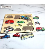 Puzzle Veicoli Anni 80 In Legno Di Willis Toys Made England Vintage Gioc... - $34.11