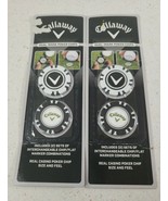 Callaway Golf Dual-Mark Poker Chips Magnetic Ball Marker LOT of 2 New in... - $12.63 CAD