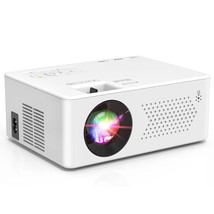 Mini Bluetooth Projector 9500 Lumens, Full Hd 1080P Supported Portable Outdoor M - £81.51 GBP