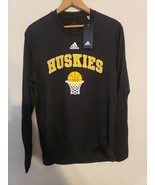 NEW ADDIDAS POLYESTER Long Sleeve MEDIUM  HUSKIES basketball Team Yellow... - $248.79 MXN