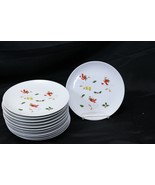 Christmas Ducks Salad Plates 7 1/2&quot; Lot of 12 Xmas - £31.31 GBP