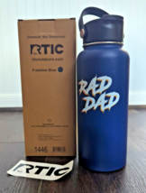 RTIC Insulated Water Bottle 32 oz Rad Dad Blue NEW - $10.00