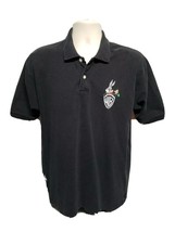 Vintage 1991 Warner Bros Studio Store Bugs Bunny Mens Large Black Polo Shirt - £21.35 GBP