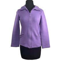 Itsu Womens Size Small Purple Quilted Jacket Pockets - £9.80 GBP